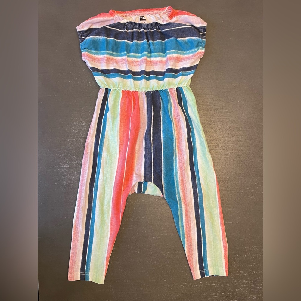 Tea Collection Colorful Striped Jumpsuit